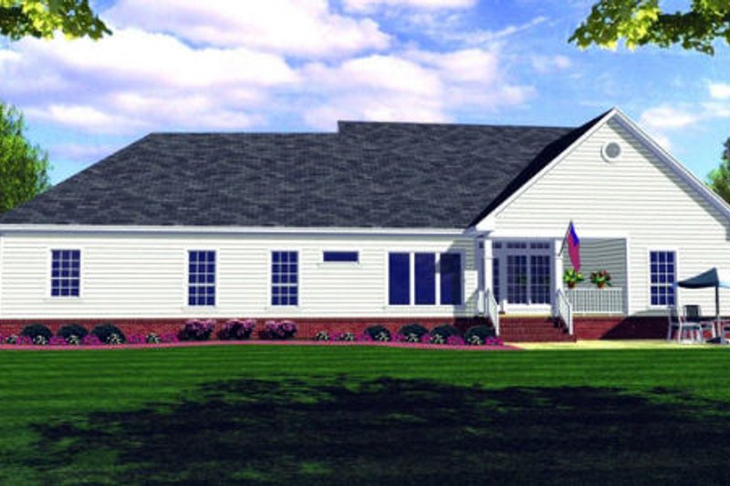 Home Plan - Exterior - Rear Elevation for Farmhouse House Plan #21-109 - 3 bed, 2.5 bath