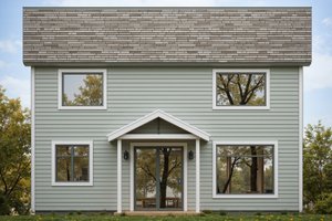 Exterior - Rear Elevation for Craftsman House Plan #112-311 - 4 bed, 2.5 bath