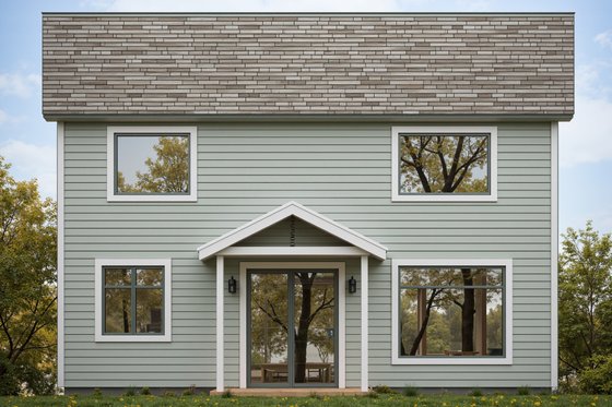 Exterior - Rear Elevation for Craftsman House Plan #112-311 - 4 bed, 2.5 bath