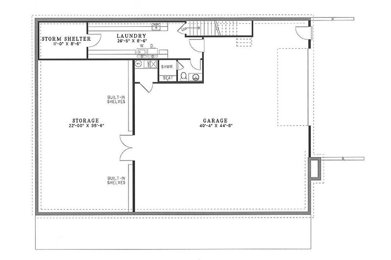 Dream House Plan - Floor Plan - Lower Floor for Country House Plan #17-2036 - 4 bed, 5.5 bath