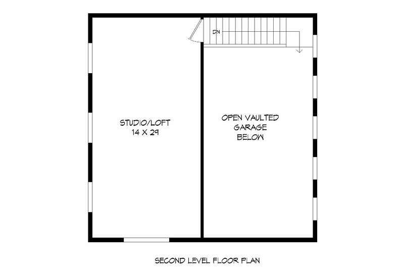 Home Plan - Floor Plan - Upper Floor for Contemporary House Plan #932-32, 0 bath