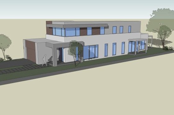 Exterior - Other Elevation 3 for Modern House Plan #496-27 - 4 bed, 2.5 bath