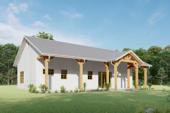 Exterior - Other Elevation 6 for Barndominium House Plan #1092-26 - 1 bed, 1.5 bath