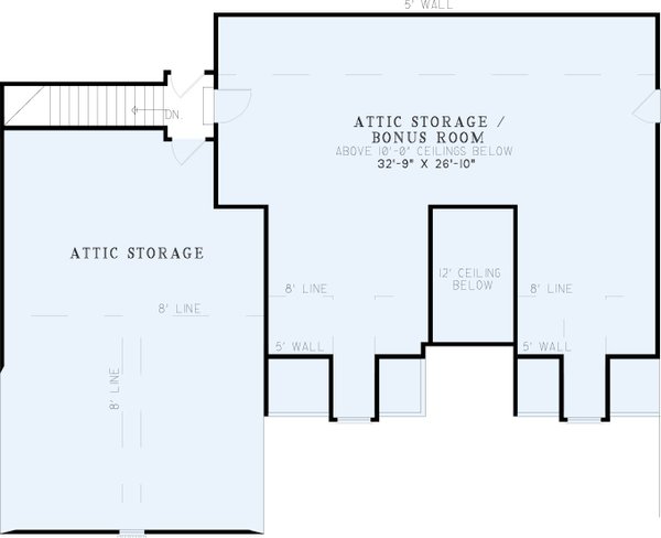 Dream House Plan - Country Floor Plan - Upper Floor Plan #17-2716