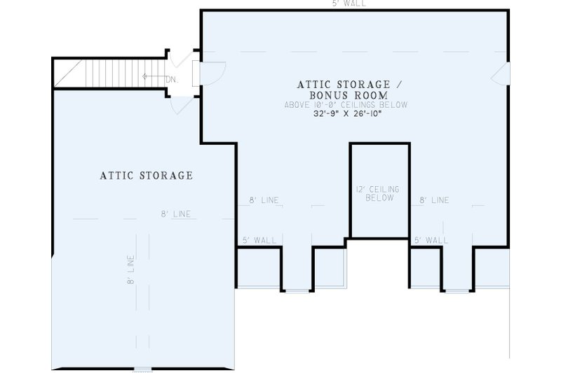 Dream House Plan - Floor Plan - Upper Floor for Country House Plan #17-2716 - 4 bed, 2.5 bath