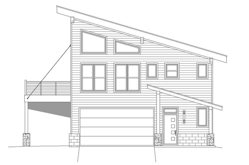 Home Plan - Exterior - Other Elevation 1 for Modern House Plan #932-42 - 3 bed, 2 bath