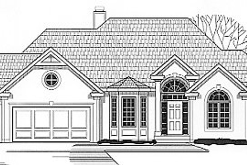 European Style House Plan - 4 Beds 4 Baths 3295 Sq/Ft Plan #67-256
