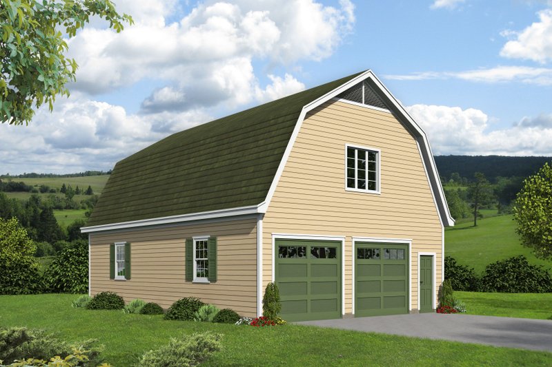 House Blueprint - Farmhouse Exterior - Front Elevation Plan #932-322