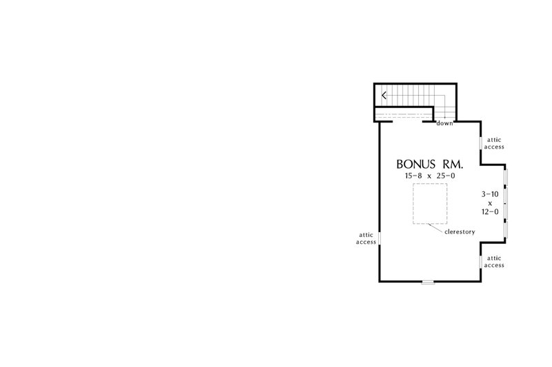 Dream House Plan - Optional Bonus Level