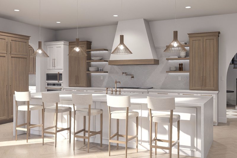 House Blueprint - Interior - Kitchen for Beach House Plan #455-761 - 4 bed, 4.5 bath