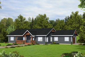 House Blueprint - Craftsman Exterior - Front Elevation Plan #117-911