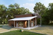 Barndominium Style House Plan - 2 Beds 2 Baths 1512 Sq/Ft Plan #1107-1 