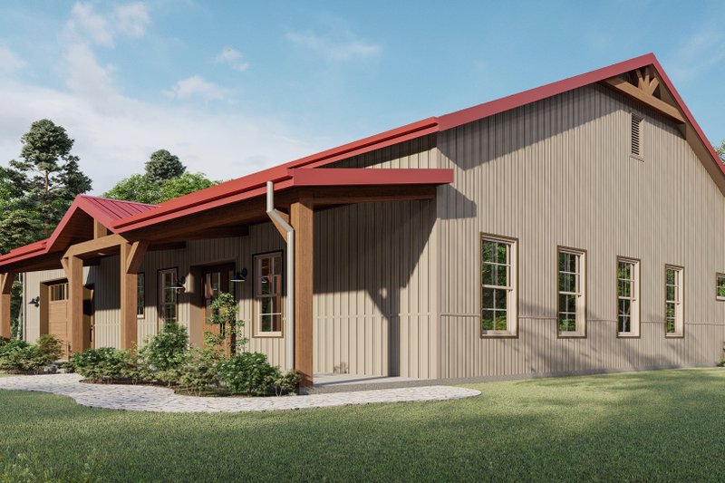 Home Plan - Exterior - Other Elevation 1 for Barndominium House Plan #1092-32 - 3 bed, 2 bath
