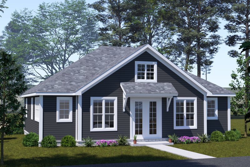 House Blueprint - Cottage Exterior - Front Elevation Plan #513-2356