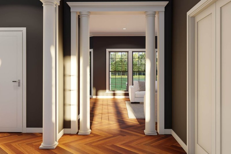 Architectural House Design - Interior - Entry for Country House Plan #17-421 - 4 bed, 3 bath
