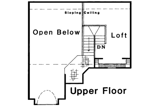 Floor Plan - Upper Floor for Traditional House Plan #310-102 - 3 bed, 2.5 bath