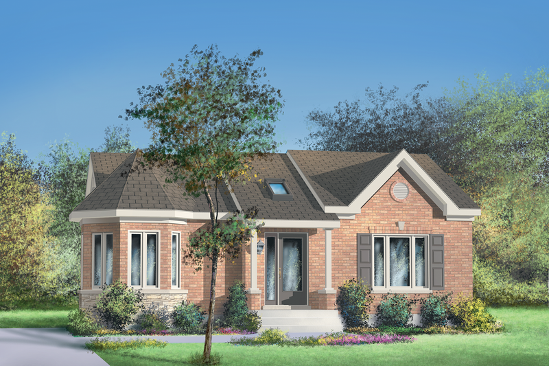 Architectural House Design - Traditional Exterior - Front Elevation Plan #25-162