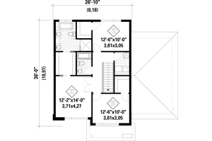 Contemporary Style House Plan - 2 Beds 2.5 Baths 1828 Sq/Ft Plan #25 ...