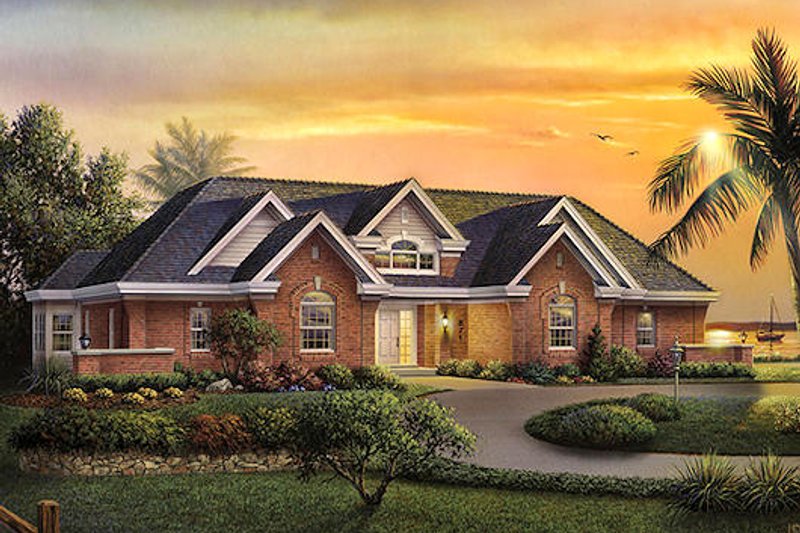 Traditional Style House Plan - 3 Beds 2.5 Baths 2210 Sq/Ft Plan #57-372