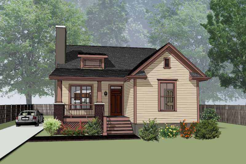 House Plan Design - Craftsman Exterior - Front Elevation Plan #79-269