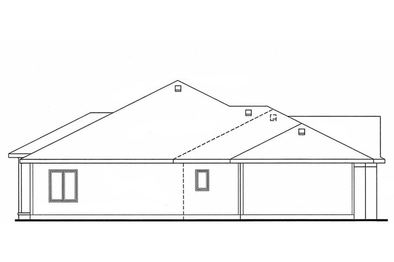 Home Plan - Left Side Elevation