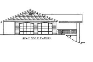 Exterior - Other Elevation for Ranch House Plan #117-628 - 3 bed, 2.5 bath