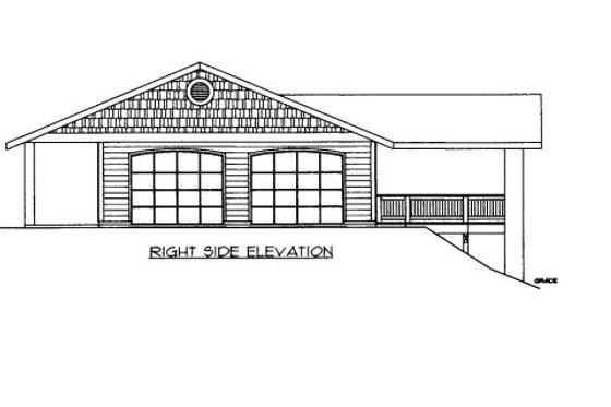 Exterior - Other Elevation for Ranch House Plan #117-628 - 3 bed, 2.5 bath