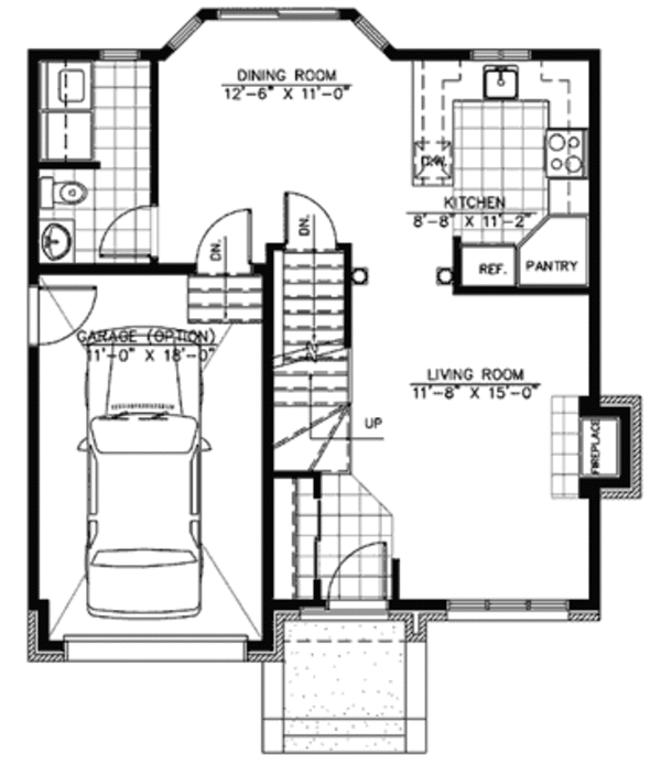 European Floor Plan - Main Floor Plan #138-274