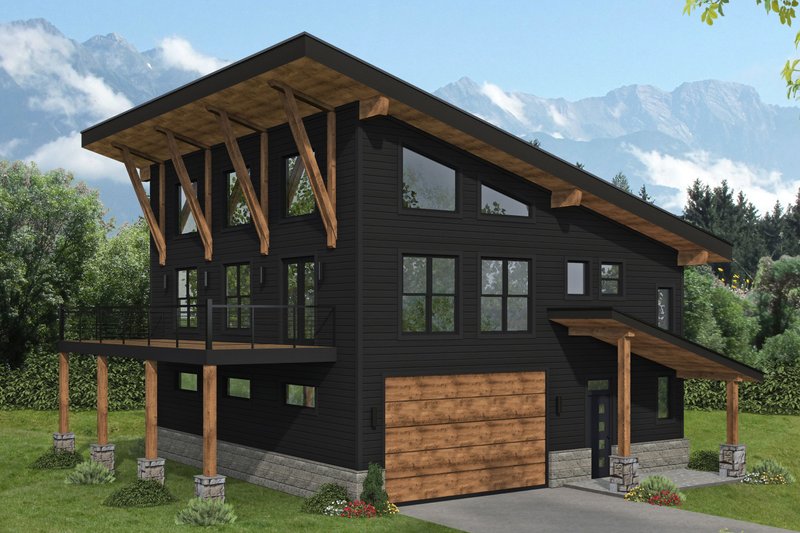 Dream House Plan - Contemporary Exterior - Front Elevation Plan #932-1118
