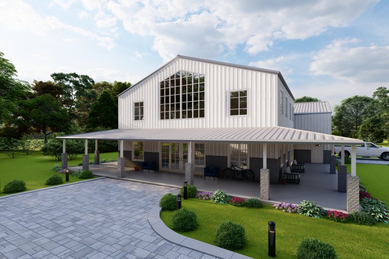 Dream House Plan - Exterior - Other Elevation for Barndominium House Plan #1107-35 - 3 bed, 3.5 bath