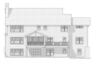 Exterior - Rear Elevation for Traditional House Plan #901-21 - 4 bed, 3.5 bath