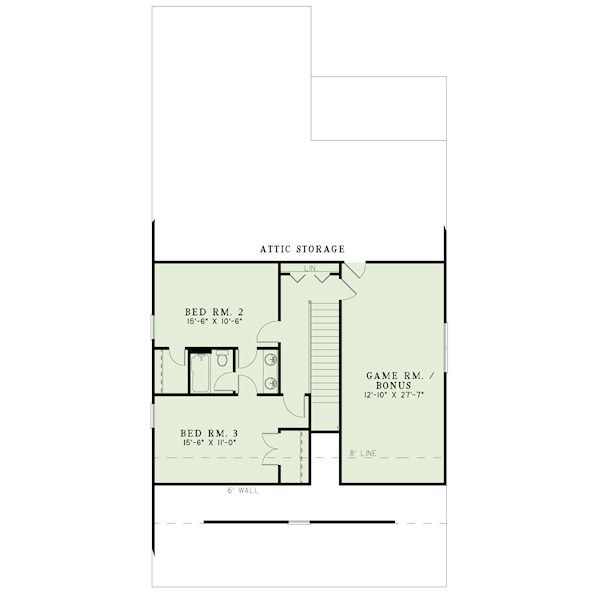 Dream House Plan - Bungalow Floor Plan - Upper Floor Plan #17-2407