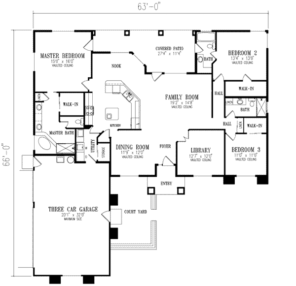 Traditional Floor Plan - Main Floor Plan #1-479