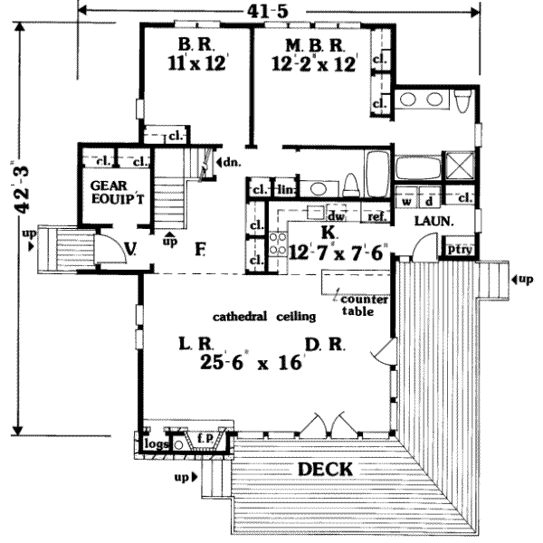 House Design - Modern Floor Plan - Main Floor Plan #314-166