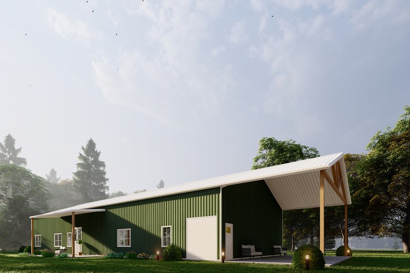 House Design - Exterior - Other Elevation 5 for Barndominium House Plan #1107-27 - 4 bed, 3.5 bath