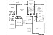 Southern Style House Plan - 4 Beds 2.5 Baths 2517 Sq/Ft Plan #69-133 