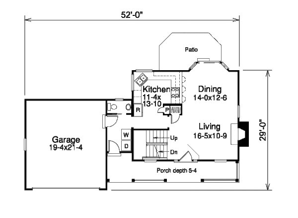 Dream House Plan - Traditional Floor Plan - Main Floor Plan #57-328