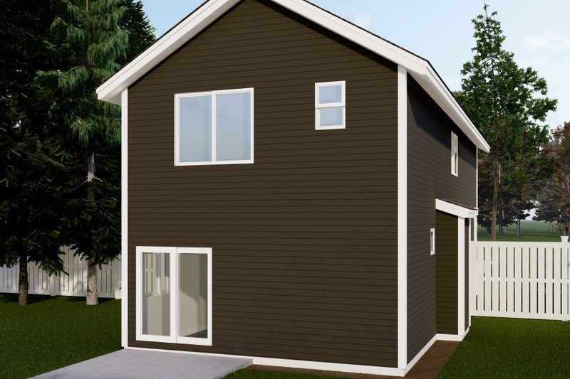 Dream House Plan - Exterior - Rear Elevation for Craftsman House Plan #53-624 - 3 bed, 2.5 bath