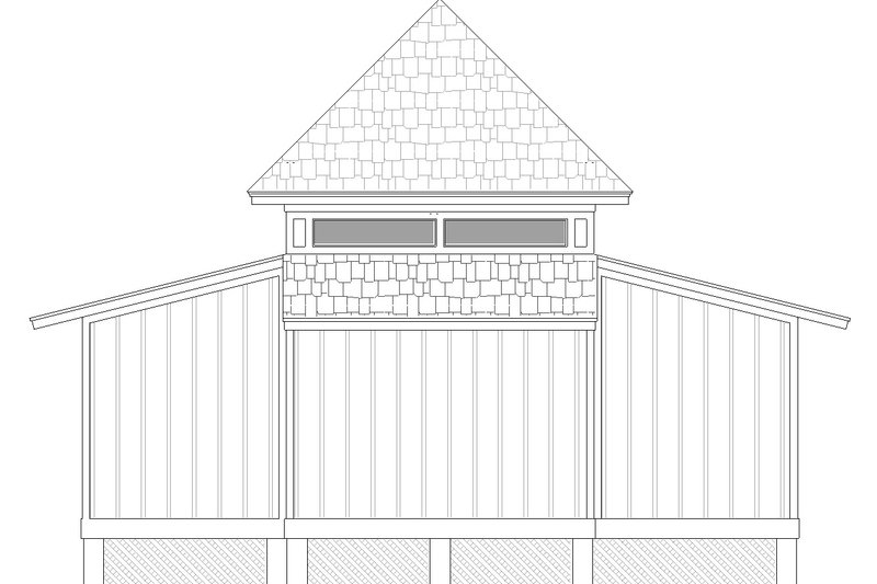 Architectural House Design - Exterior - Other Elevation for Modern House Plan #45-632 - 2 bed, 1 bath