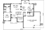 Craftsman Style House Plan - 4 Beds 2.5 Baths 2498 Sq/Ft Plan #70-623 