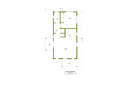 Ranch Style House Plan - 1 Beds 1 Baths 746 Sq/Ft Plan #1106-52 
