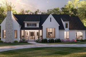 Cottage Exterior - Front Elevation Plan #455-678
