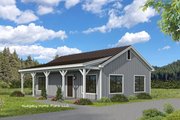 Ranch Style House Plan - 2 Beds 1 Baths 900 Sq/Ft Plan #932-747 