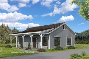 Exterior - Front Elevation Architectural House Design - Ranch Exterior - Front Elevation Plan #932-747