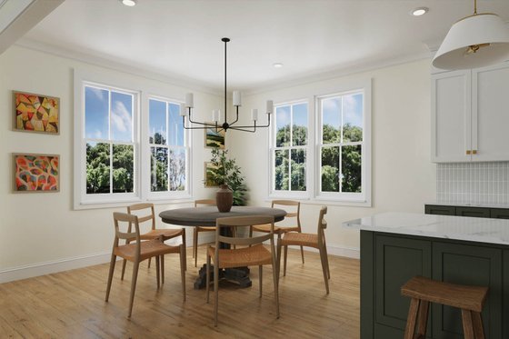 Interior - Dining Room for Farmhouse House Plan #461-102 - 4 bed, 3 bath