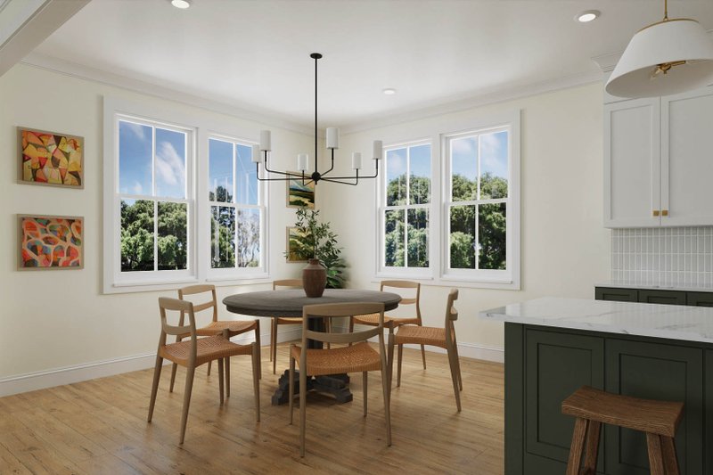 Home Plan - Interior - Dining Room for Farmhouse House Plan #461-102 - 4 bed, 3 bath