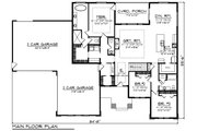 Ranch Style House Plan - 3 Beds 2.5 Baths 2267 Sq/Ft Plan #70-1495 