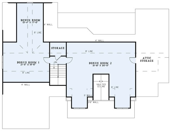 Dream House Plan - Craftsman Floor Plan - Upper Floor Plan #17-3314