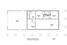 House Blueprint - Farmhouse Floor Plan - Lower Floor Plan #1069-25