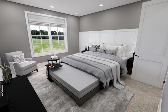 Interior - Master Bedroom 1 for Farmhouse House Plan #51-1251 - 3 bed, 3.5 bath